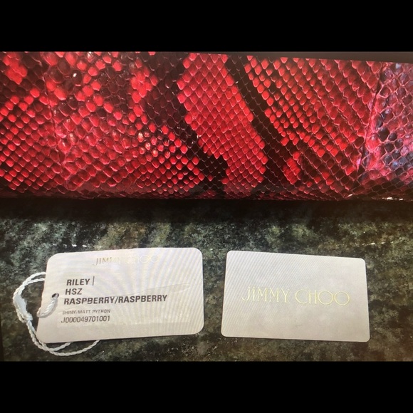 Jimmy Choo Riley Python Handbag - Picture 7 of 7